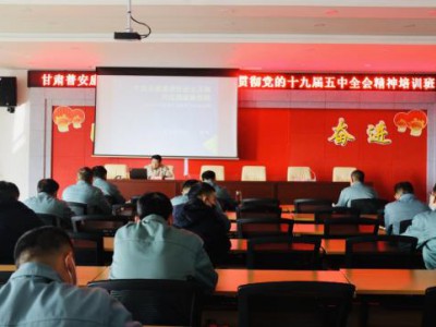 中共甘肃普安康药业有限公司支部委员会组织召开学习贯彻党的十九届五中全会精神培训班